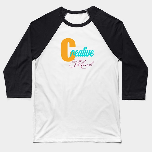 Creative Mind Baseball T-Shirt by Prime Quality Designs